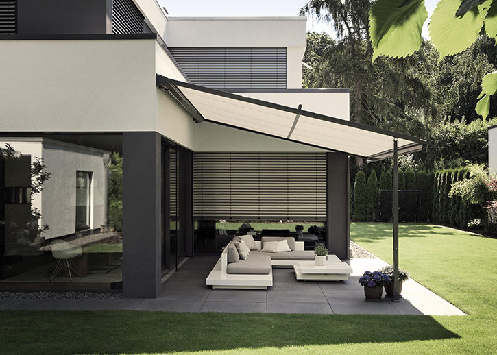 weinor Plaza Viva – de textiele pergola-zonwering