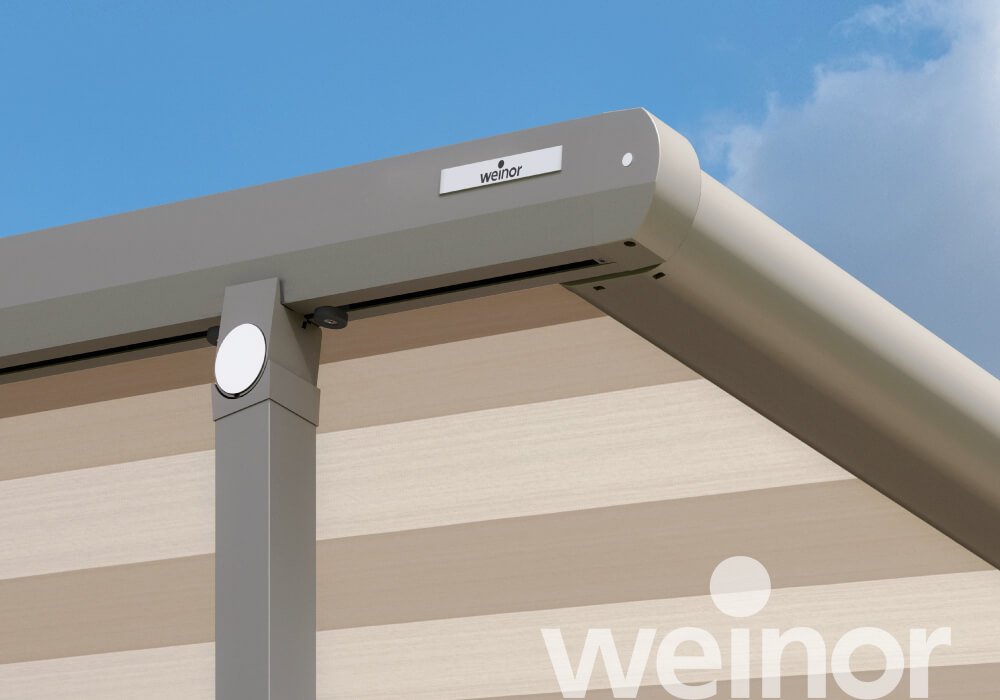 textiele pergola-zonwering weinor Plaza Viva Close up
