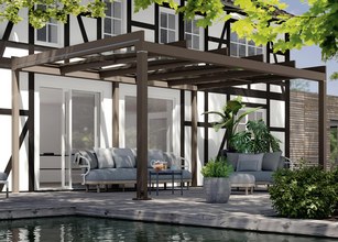 Dragende wandaansluiting