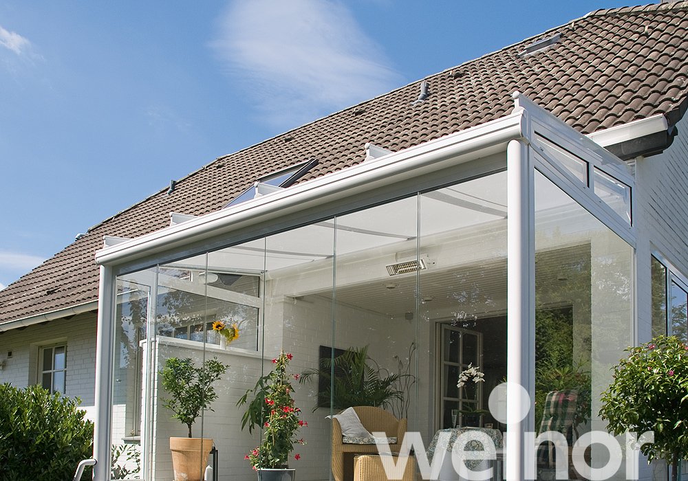 Glasoase® weinor ondergemonteerde zonwering