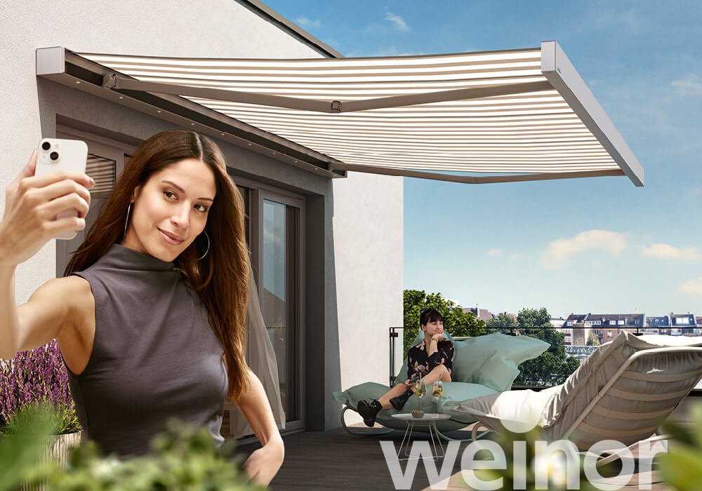 Zonneschermen weinor Smaila met ledspots