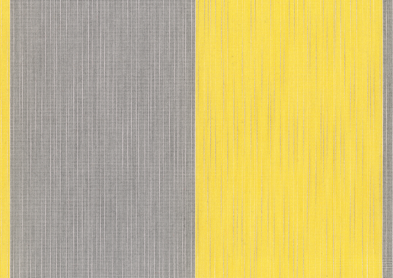 Zonweringdoek: buttercream/silver (Dessinnr.: A | 3-610), Collectie: hi hello!, Aanzicht: Doorschijnend licht