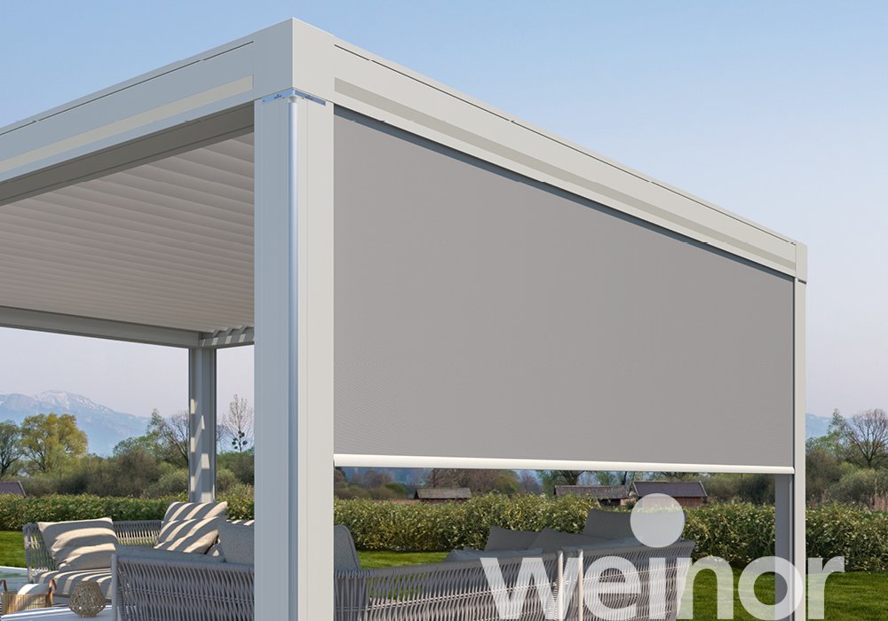 Artares - het lamellendak met verticale zonwering