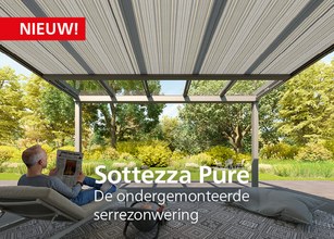 Sottezza Pure – de kubistische ondergemonteerde serrezonwering 