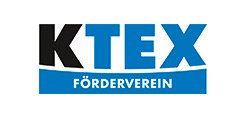 Logo met de tekst "KTEX FÖRDERVEREIN" in zwart en blauw. Logo met de tekst "KTEX FÖRDERVEREIN" in zwart en blauw.