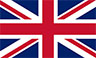 Britse vlag met rood, wit en blauw ontwerp.